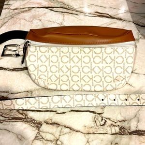 Calvin Klein festival Fanny pack leather belt
